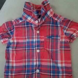 Plaid shirt for baby boy